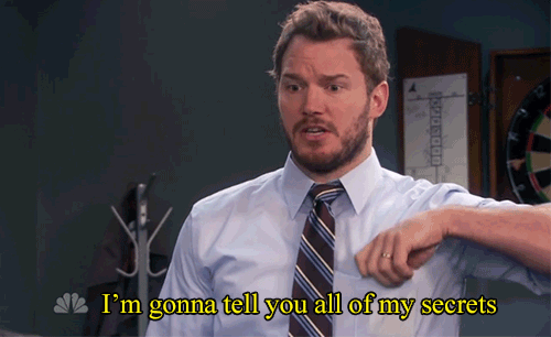 I will keep all of your secrets Andy Dwyer. #GirlScoutsHonor