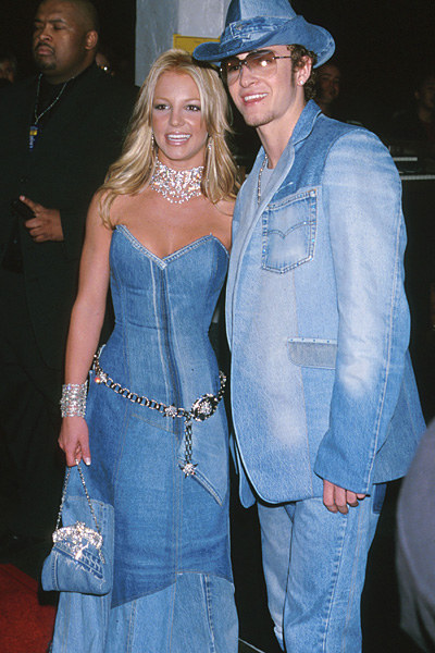 Sure, Justin Timberlake is an amazing accessory. But nothing can save this denim on denim combo. Levi Strauss is turning over in his grave.