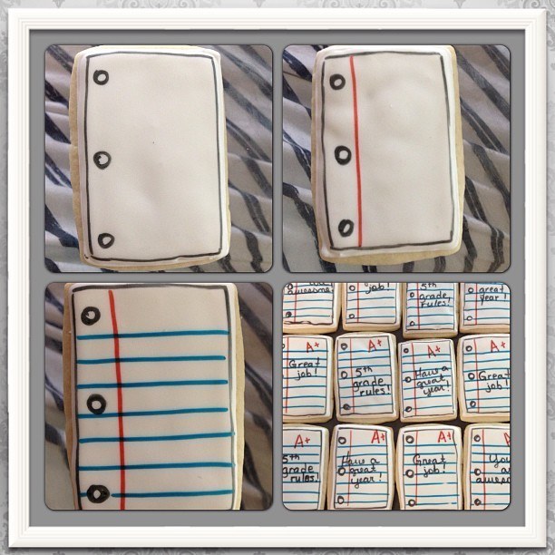 Find out how to make these awesome notebook cookies here!