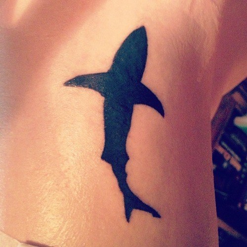 Got me a little shark tattoo for my BDay  rsharks