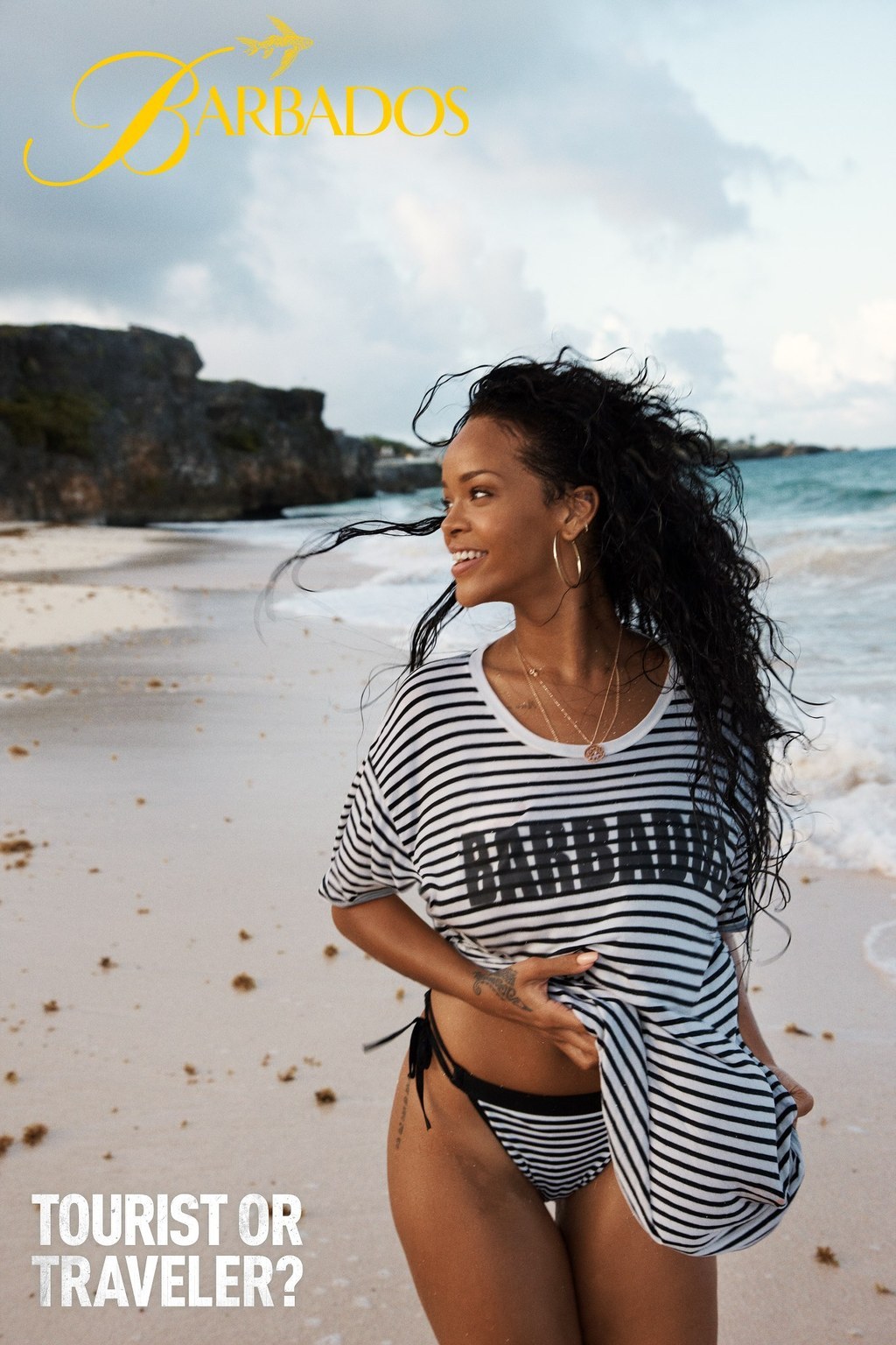 If she isn't Jamaican (close enough), she's American, English, Canadian and everything BUT Barbadian.