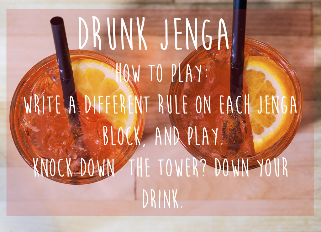 Drunken Tower, Drinking Jenga