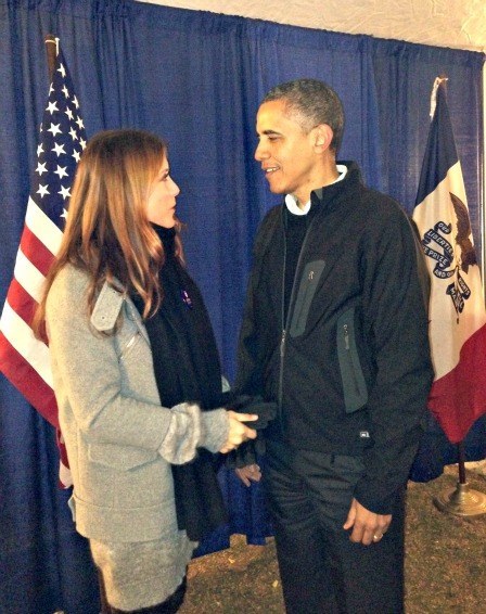 Sometimes that means she gets to meet certain influential people.
