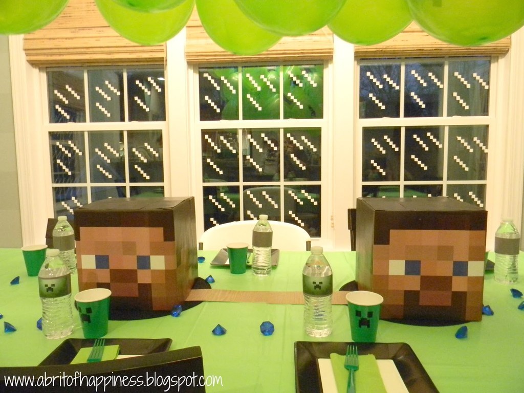 This is how we organized Lev's Minecraft-themed birthday