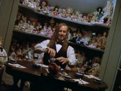 Dolls are creepy. Spalding was creepy. Put them together and you get one big creep-fest. While this episode sees the return of Delphine's undead daughters and a gruesome witch burning, the freakiest part is the scene involving a bonnet-clad butler tucking Madison's dolled-up corpse into his trunk.