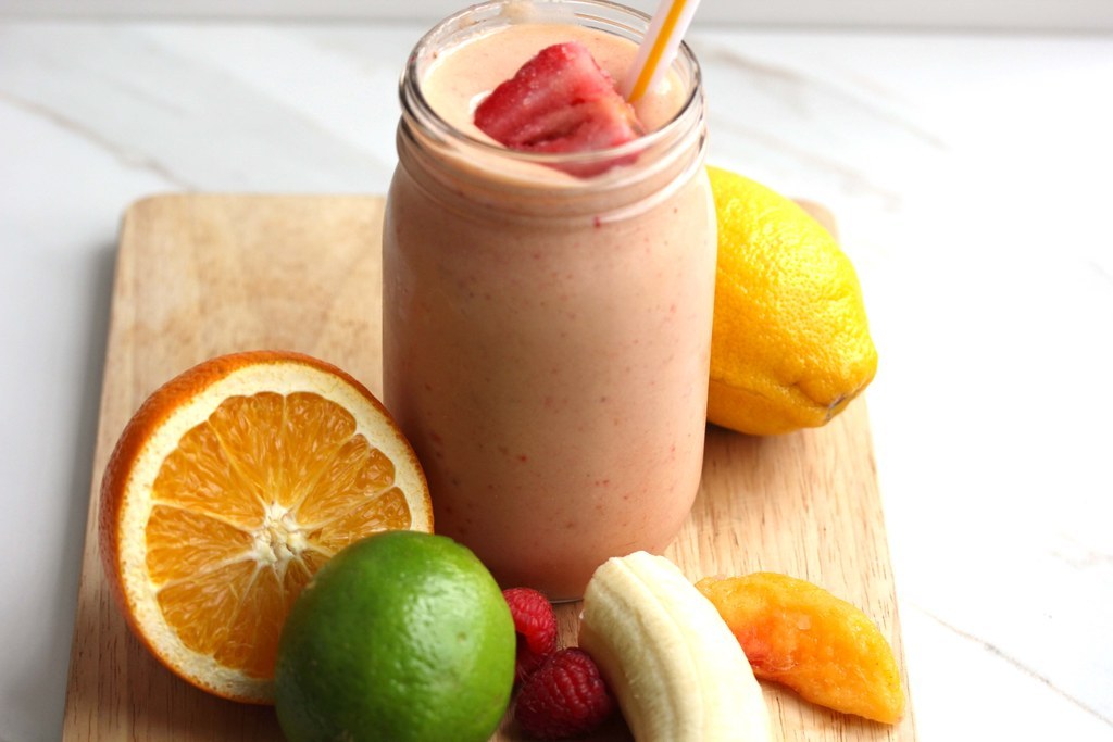 Thick, healthy liquids that aren't always cold makes for a terrible idea whilst drinking. They take up more stomach space so you're more likely to chunder.