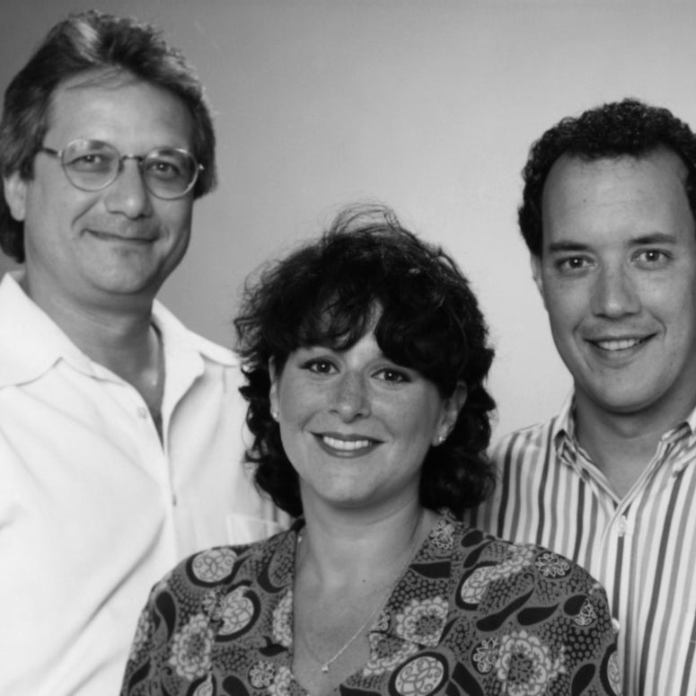 Friends creators/executive producers (from left) Kevin S. Bright, Marta Kauffman, David Crane