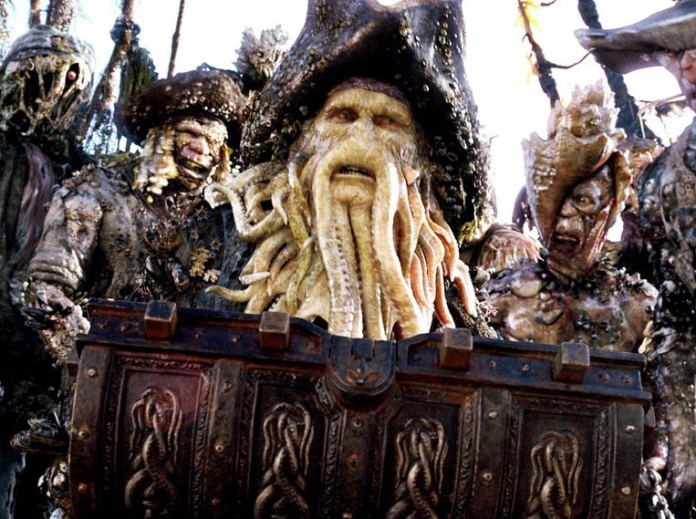 The final version of Bill Nighy&#x27;s character Davy Jones…