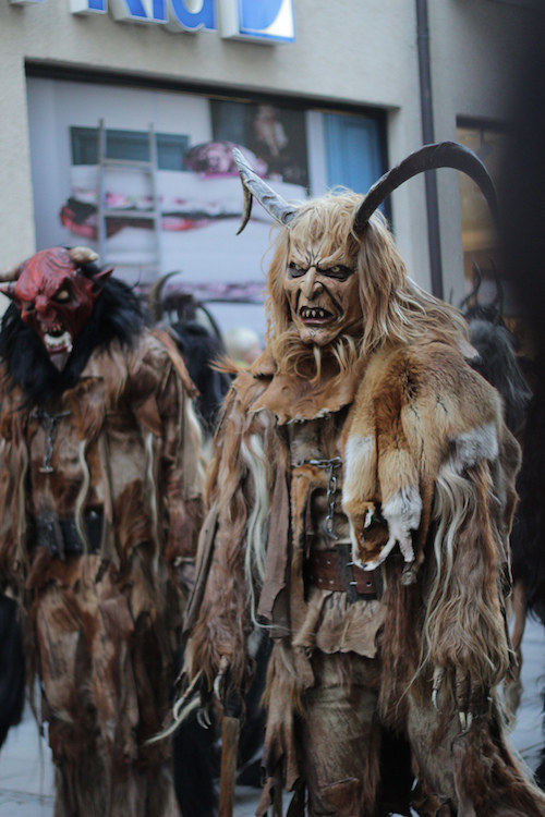 Origin: Germany Attributes: Krampus is the anti-Santa. Instead of handing out presents to good children, he beats the bad children and is fabled to steal them off to the underworld. Appearance: Krampus is half goat and half demon. How to Defend Yourself: Don't be a naughty boy or girl if you want to avoid a holiday season demon beating.