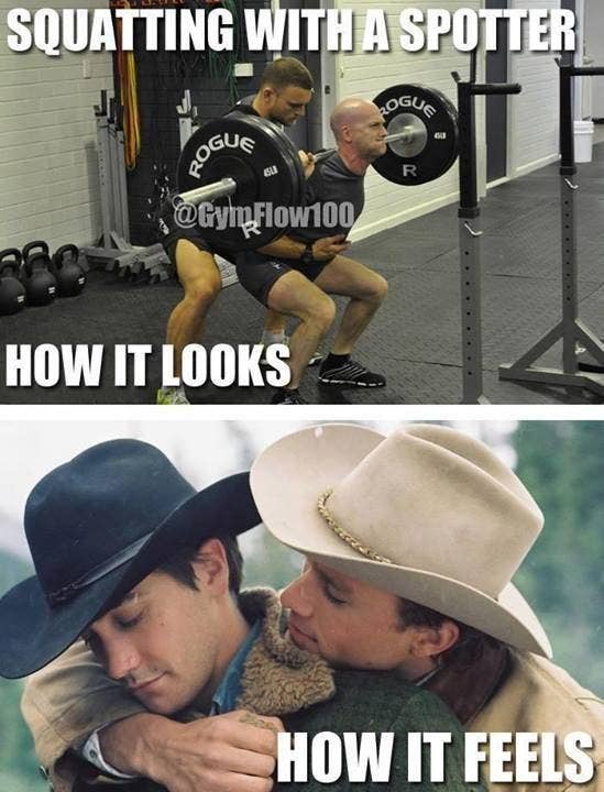 Unless your best mate knows the circumference of your biceps, your body fat percentage, your resting heart rate, your entire vocabulary of grunts and groans, your deepest darkest desires, and how to give you a really great groin stretch.