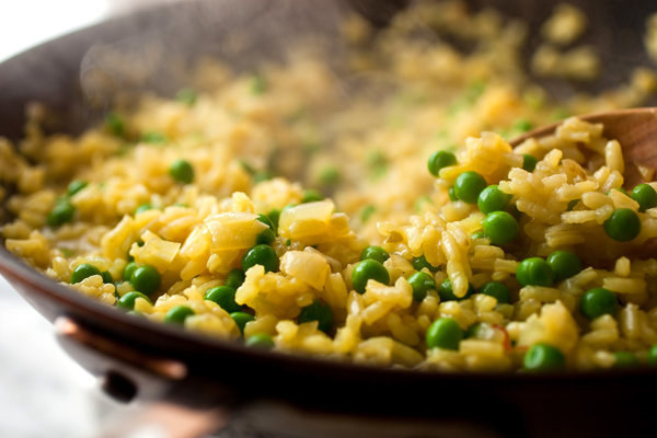 This succulent Shrimp Risotto with Peas is sophisticated, but not too extravagant — perfect for showing your new lady or man friend you've got game in the kitchen and for whetting their appetite for more.