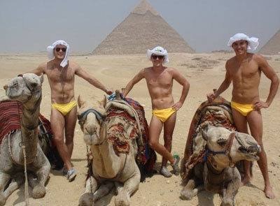 This bloke's been smuggling Australian budgies abroad since 1987. Christmas ski trip with the mates? Mountain climbing in NZ? Camel riding in Egypt? Doesn't matter where you are, there's always at least one guy that wants to get his clothes off and flaunt his modest swimwear. Good for him, we say.
