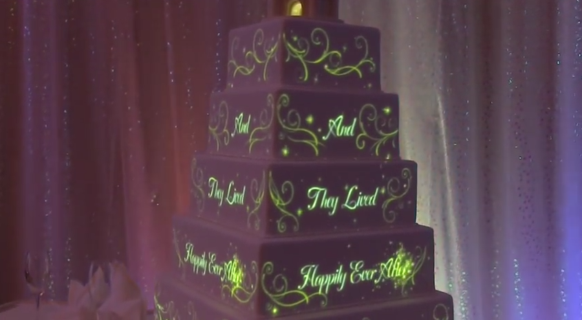 Disney Wedding Cake Animation Image Mapping | Disney Parks Blog