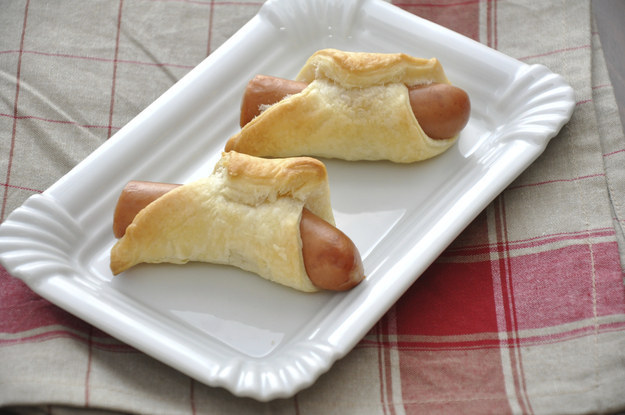 The pig in a blanket is the great American party appetizer. Everyone wants to eat them all. But wait, that's only acceptable for a kid. Right? WRONG. Make them for yourself, then don't throw a party. Problem solved.