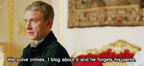 His Watson compliments Cumberbatch's Sherlock wonderfully. So much so, that he too just won an Emmy for his performance in the Series 3 finale. He keeps Sherlock in check, respects him, and also has skills of his own to bring to the table.