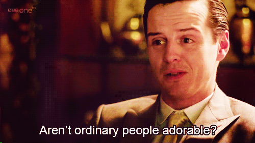 "Consulting Criminal" is his profession. Andrew is the perfect mixture of terrifying, funny, and sometimes even likeable! Very difficult to achieve.