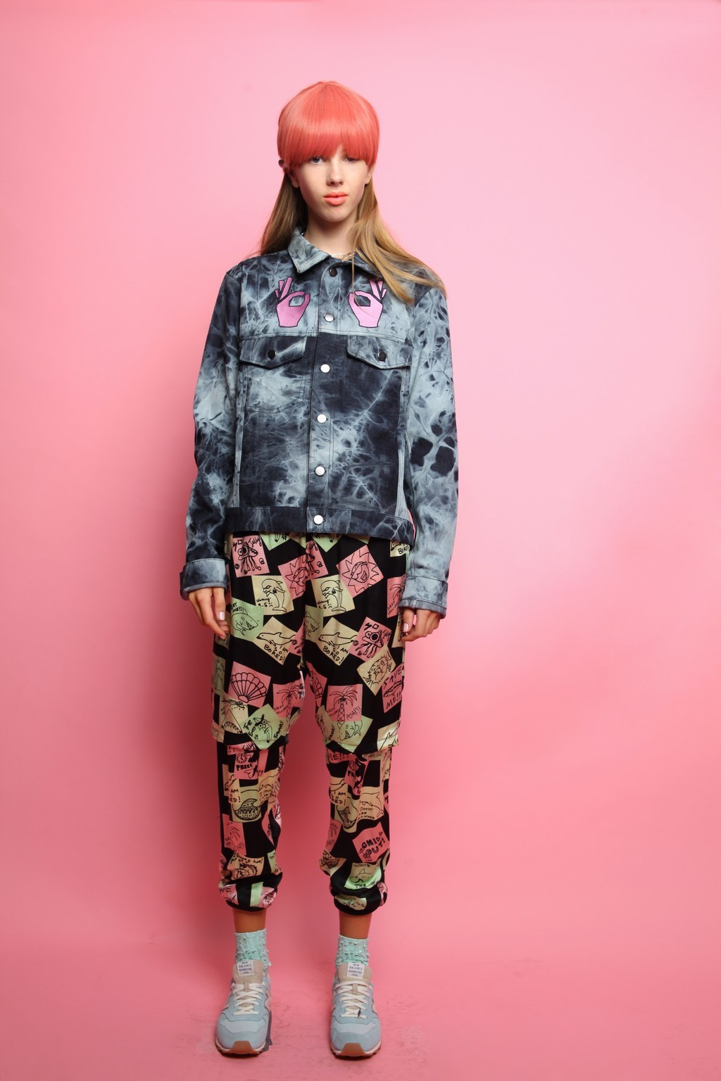 Risque Business. From the South Coast beaches hails Emma Mulholland, a designer making neon-pastel waves at home and internationally. Mulholland's designs have already been picked up by Kanye West, Azealia Banks, and M.I.A., and her glorious '80s-inspired SS14 collection "Risque Business" (seen above) is reminiscent of a cool kids' school detention party. We want to be invited.