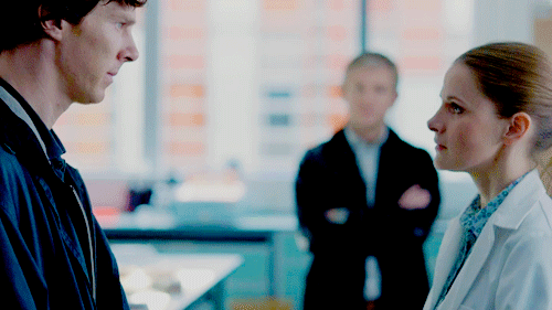 Molly is the only person Sherlock seems to fully trust, and she brings the humanity out of him. It is adorable to watch the two interact. Molly Hooper=one. class. act.