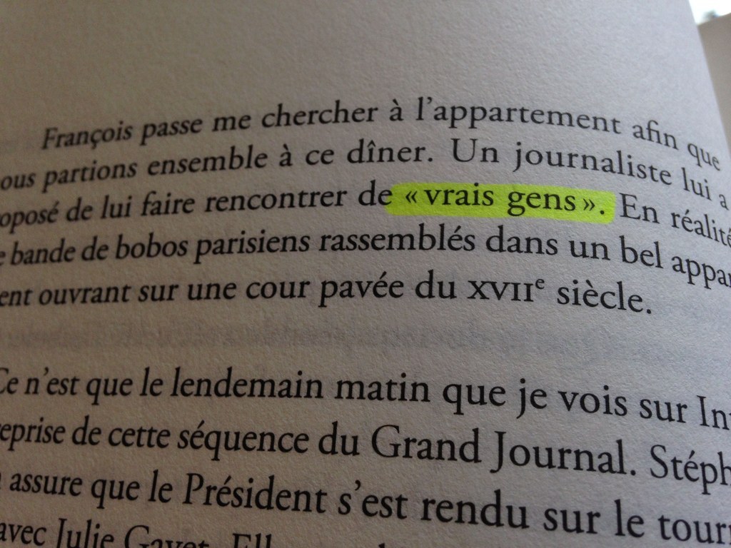Version correcte : « vraies gens. »