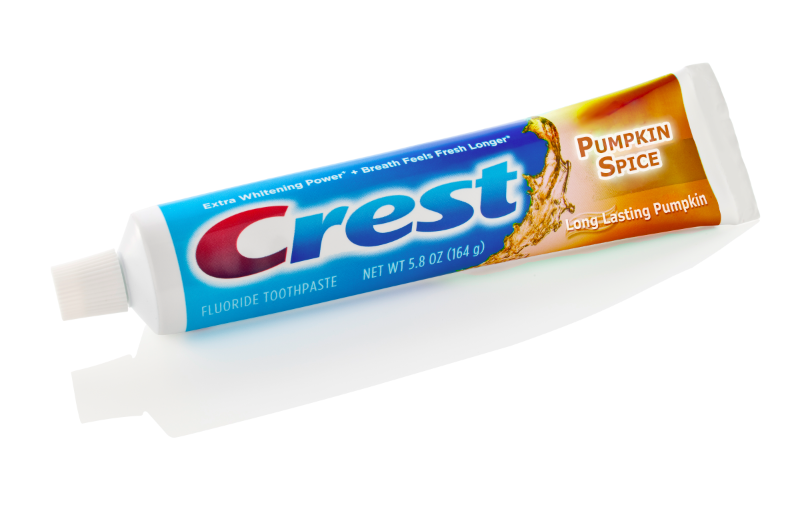 pumpkin flavored toothpaste