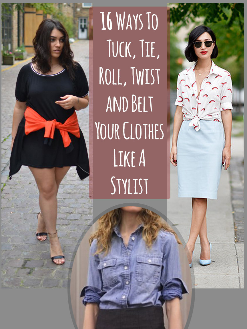 Belting and tucking tips and tricks + 4 ways to style a slip dress