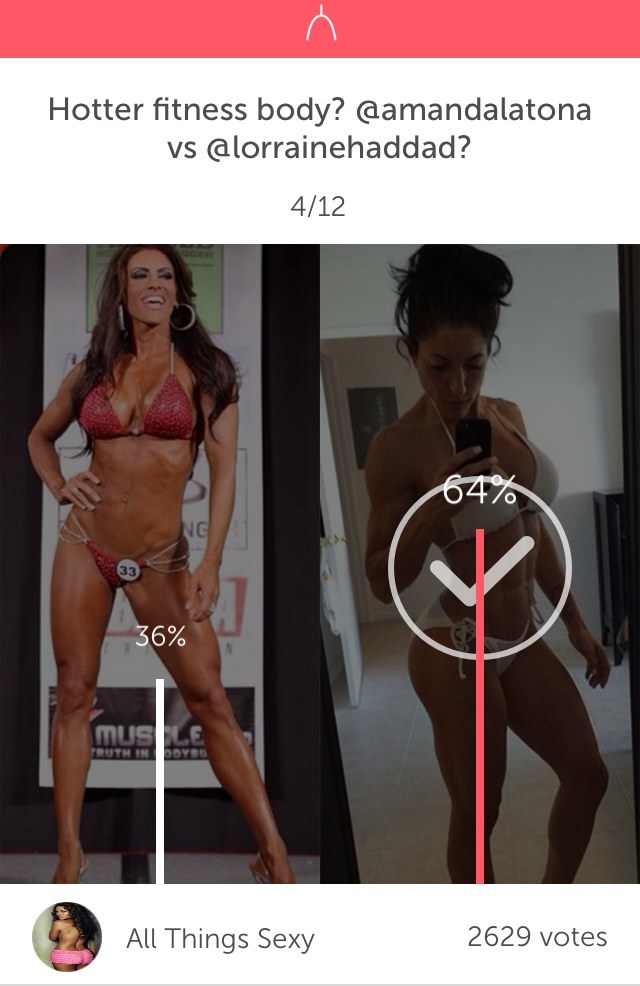 It looks like @ lorrainehaddad won this round @amandalatona. Amanda, maybe you should post more selfies.