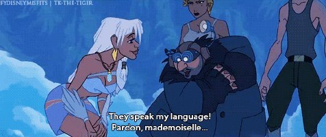 Everyone probably forgot about Kida from Atlantis, which is a shame. She proves her proficiency in many languages, a very useful quality when meeting new people. This makes her warm, friendly and very welcoming towards the explorers.