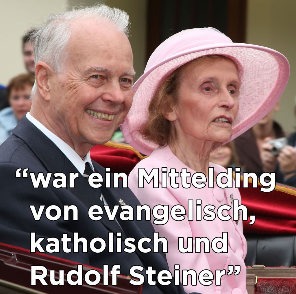 "Ernst Albrecht hatte eine eigenartige Religiosität, war ein Mittelding von evangelisch, katholisch und Rudolf Steiner", sagte Kohl über den Vater von Ursula von der Leyen, der von 1976 bis 1990 Ministerpräsidenten von Niedersachsen war.