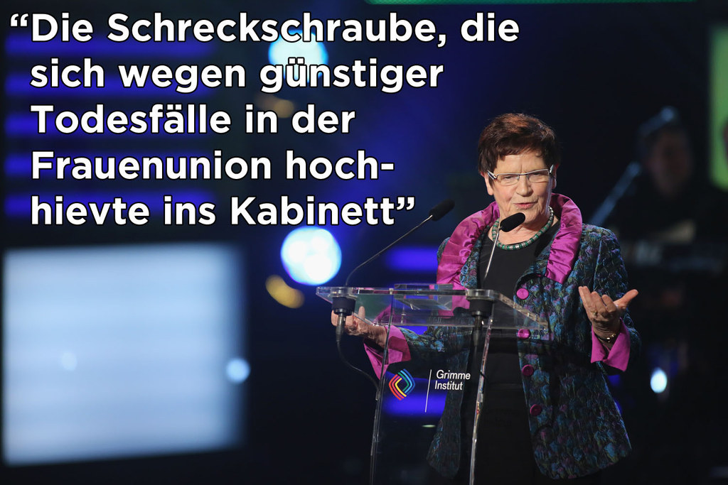 Rita Süssmuth war Familienministerin von 1985 bis 1988 und Bundestagspräsidentin von 1988 bis 1998.