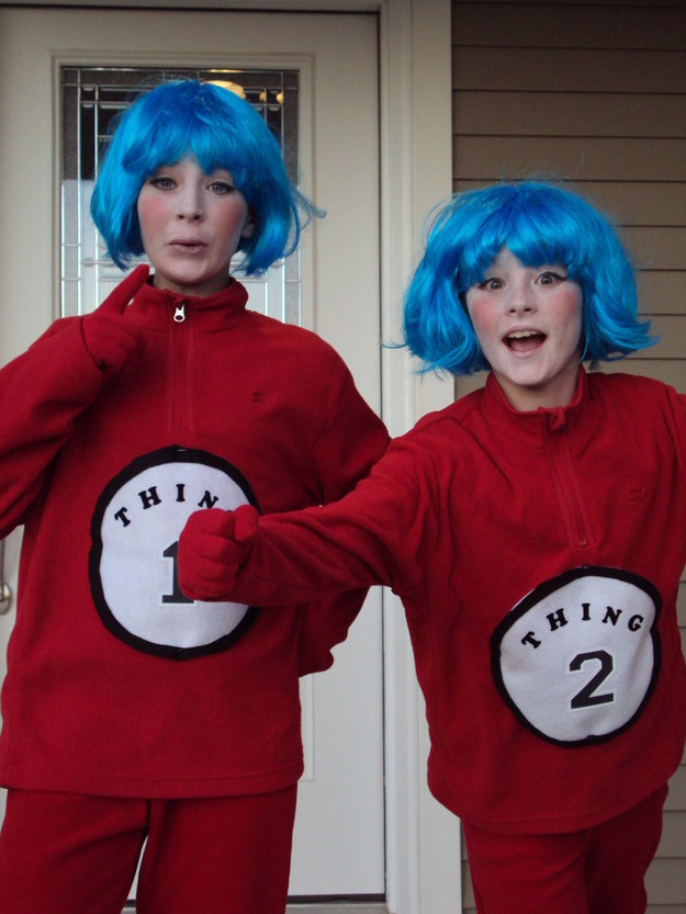 Thing 1 and Thing 2 are instantly identifiable and can be pieced together in a matter of minutes. For instructions, click HERE.