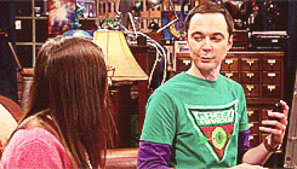 For Sheldon: Comic book–themed tee layered with a long-sleeve tee. Only say "bazinga."For Amy: Barette, glasses, grandpa sweater, button-down, unrequited lust.