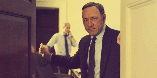 What you'll need: Suit, propensity of breaking the fourth wall, giant plate of ribs, knocking on all tables.Go big: Slowly take over the party you're attending, eventually being sworn in as host.