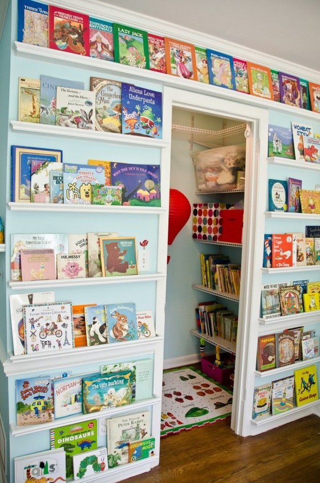 Create a library wall.