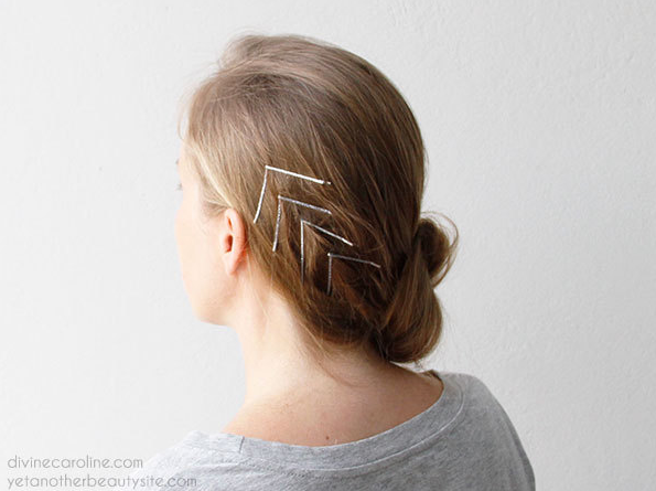 Hair Side Combs Vintage Hair Fork Clip U Shape French Twist Hair Pin Me |  eBay