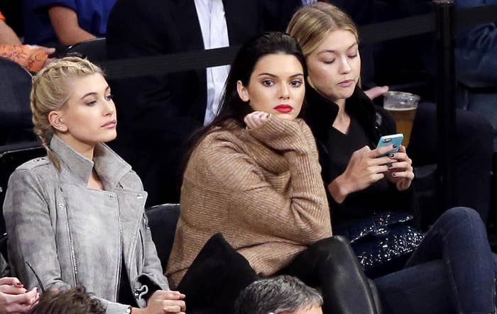 Kendall Jenner And Her Model Friends Take In A Basketball Game