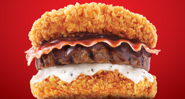 Kfc Just Unveiled A Burger That Comes Sandwiched Between Two Pieces Of