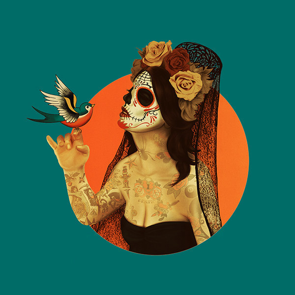 Desde Mariana, Brasil, el diseñador gráfico e ilustrador Fábio Lopes, nos presenta su creación tributo al Día de los Muertos: La Princesa Calavera.