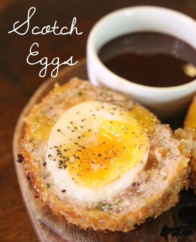 Heart-stopping Scotch eggs.