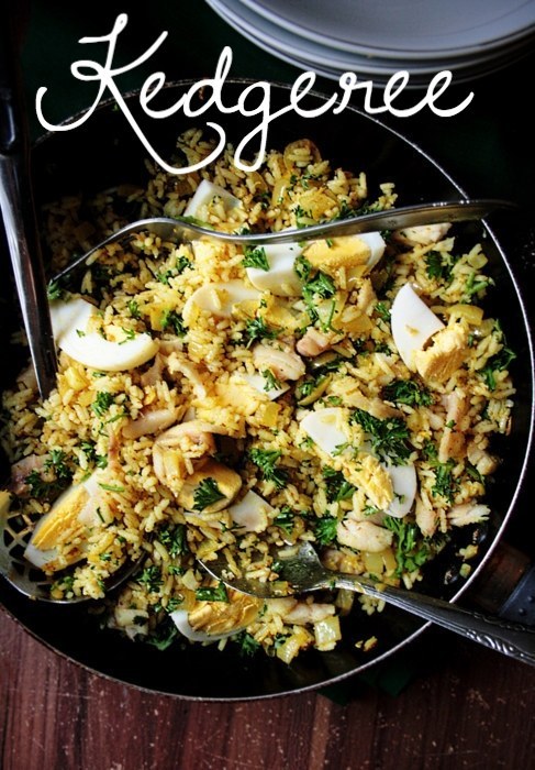 Savoury and fast kedgeree.