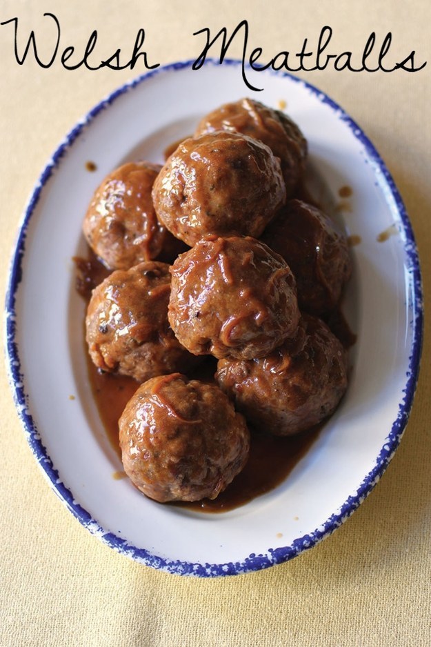 Mouthwatering Welsh meatballs.