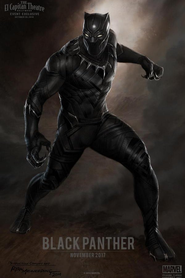 The Black Panther poster presented at Marvel Studios event