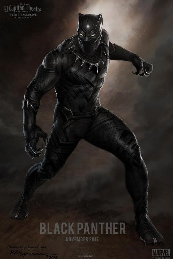 The Black Panther poster presented at Marvel Studios event