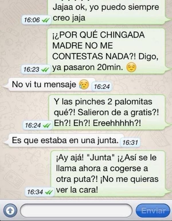 La chica que es un poco paranoica...
