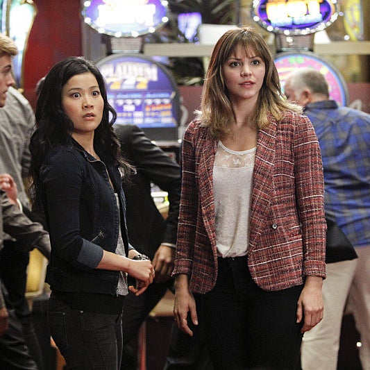 With Jadyn Wong in the Vegas-set episode &quot;Shorthanded.&quot;