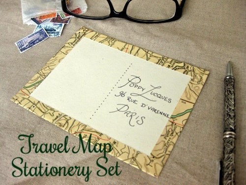 Letter Writing Set, Maps - FLAX art & design