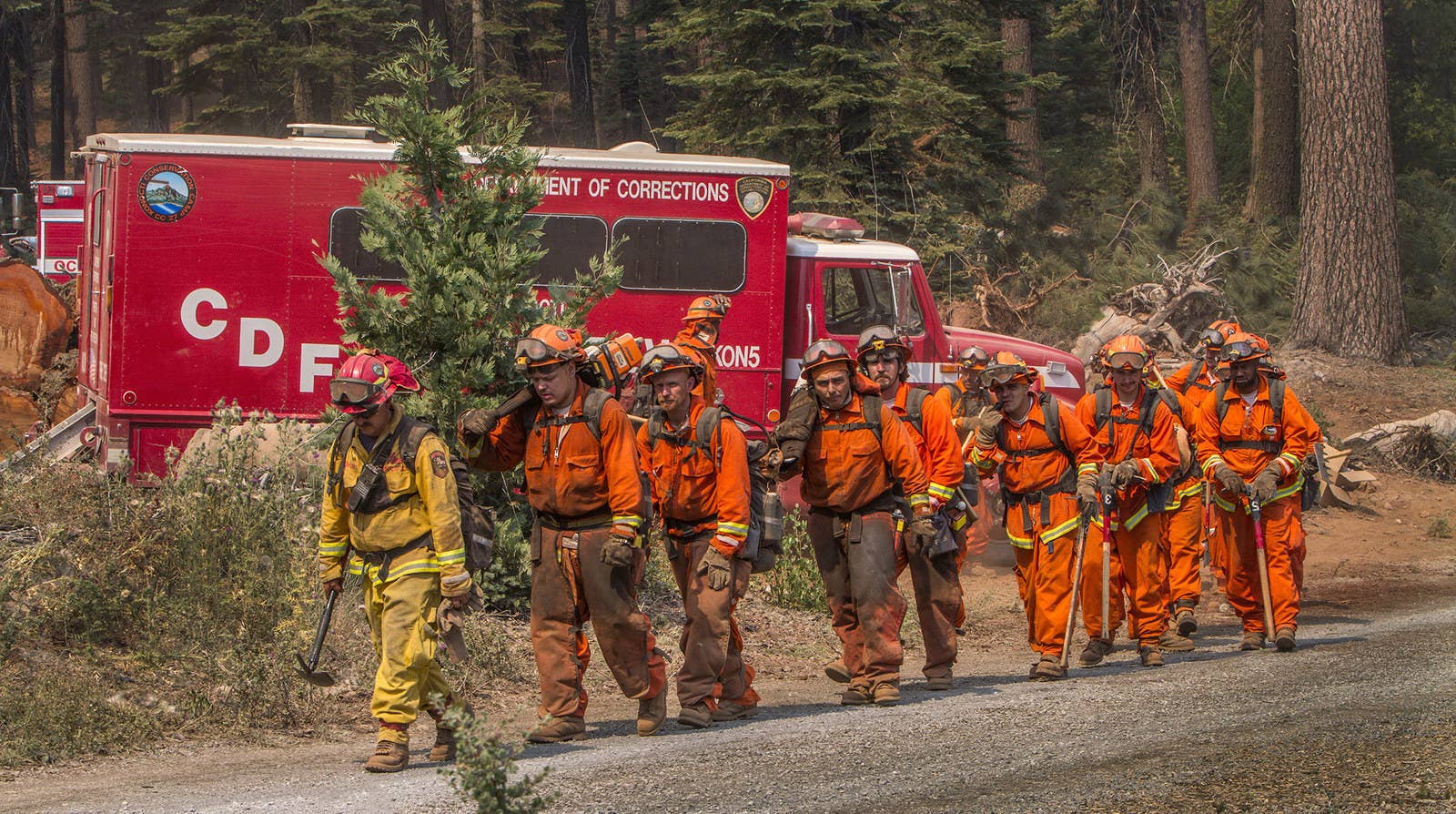 The Prisoners Fighting California S Wildfires - 