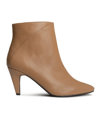 For a sleek and simple nude ankle boot, H&M offers a great option priced at just $39.95. These would look great with skinny jeans tucked in.