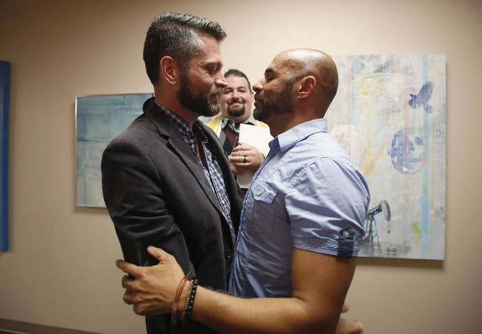 The 9th Circuit ruling — regarding Idaho and Nevada — comes one day after same-sex couples began marrying again in Utah.