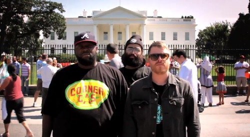 "Run The Jewels will show up at your door step dressed in clothing made of candy to rap both albums to you personally over the beats of your choice and wish you a happy birthday (or any other occasion). We will then spend the day playing contact ultimate frisbee with your family and friends, ending at dusk where we will build a small, possibly illegal bonfire and drink until one of us urinates where we are sitting."