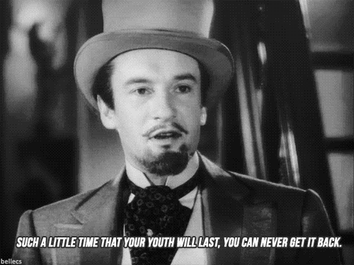 Basic Plot: Eternal beauty + Hidden Painting + Murder = The Picture of Dorian Gray.Fun Fact: Dorian Gray's painting is the only thing shown in color. This occurs four different times throughout the film.